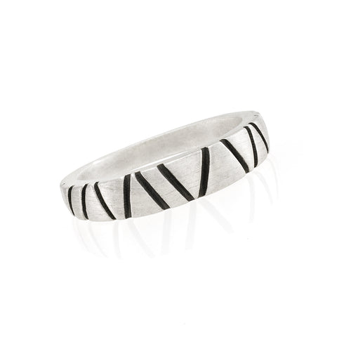 Textured Band Ring: Satin