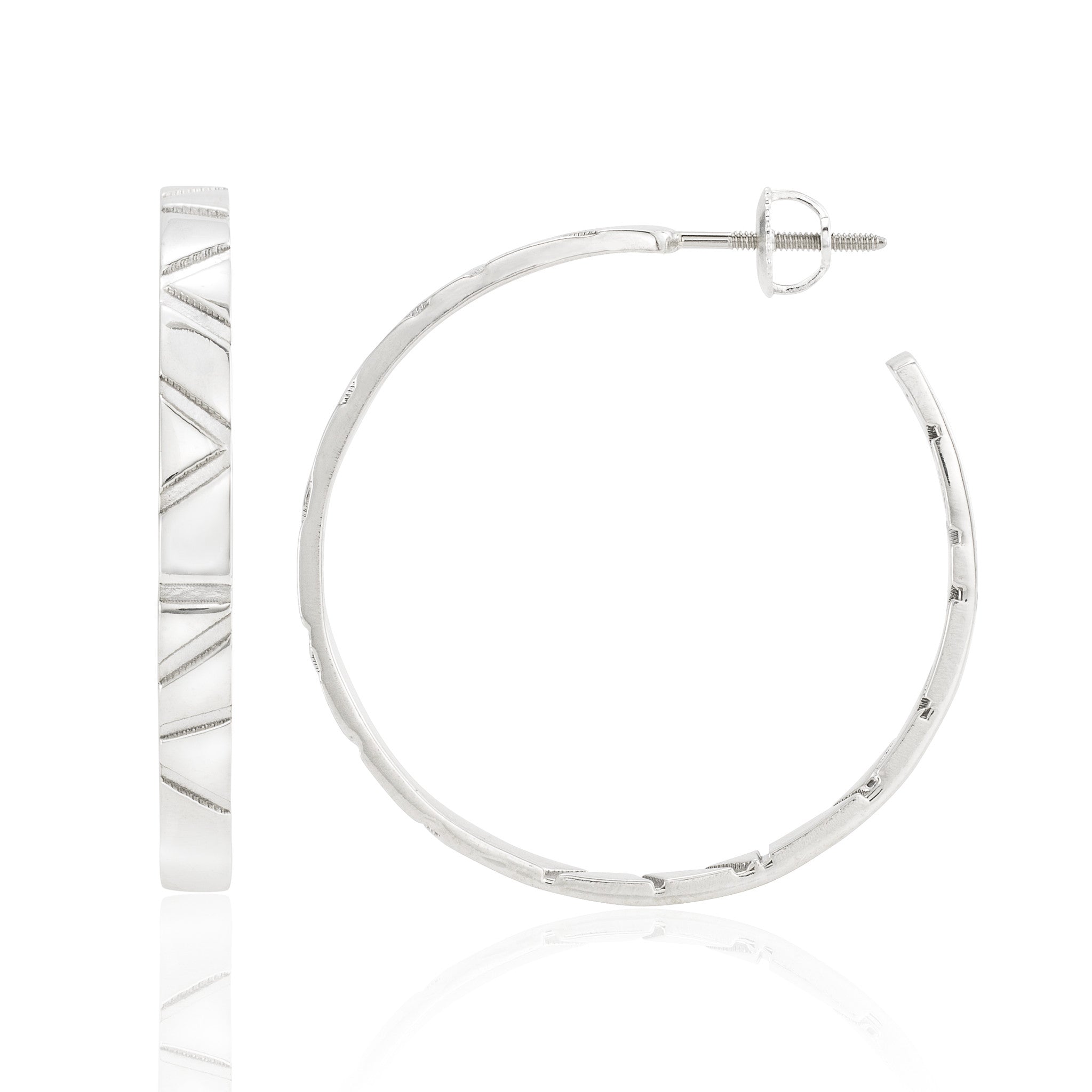 Skinny Hoop Earrings: Shiny
