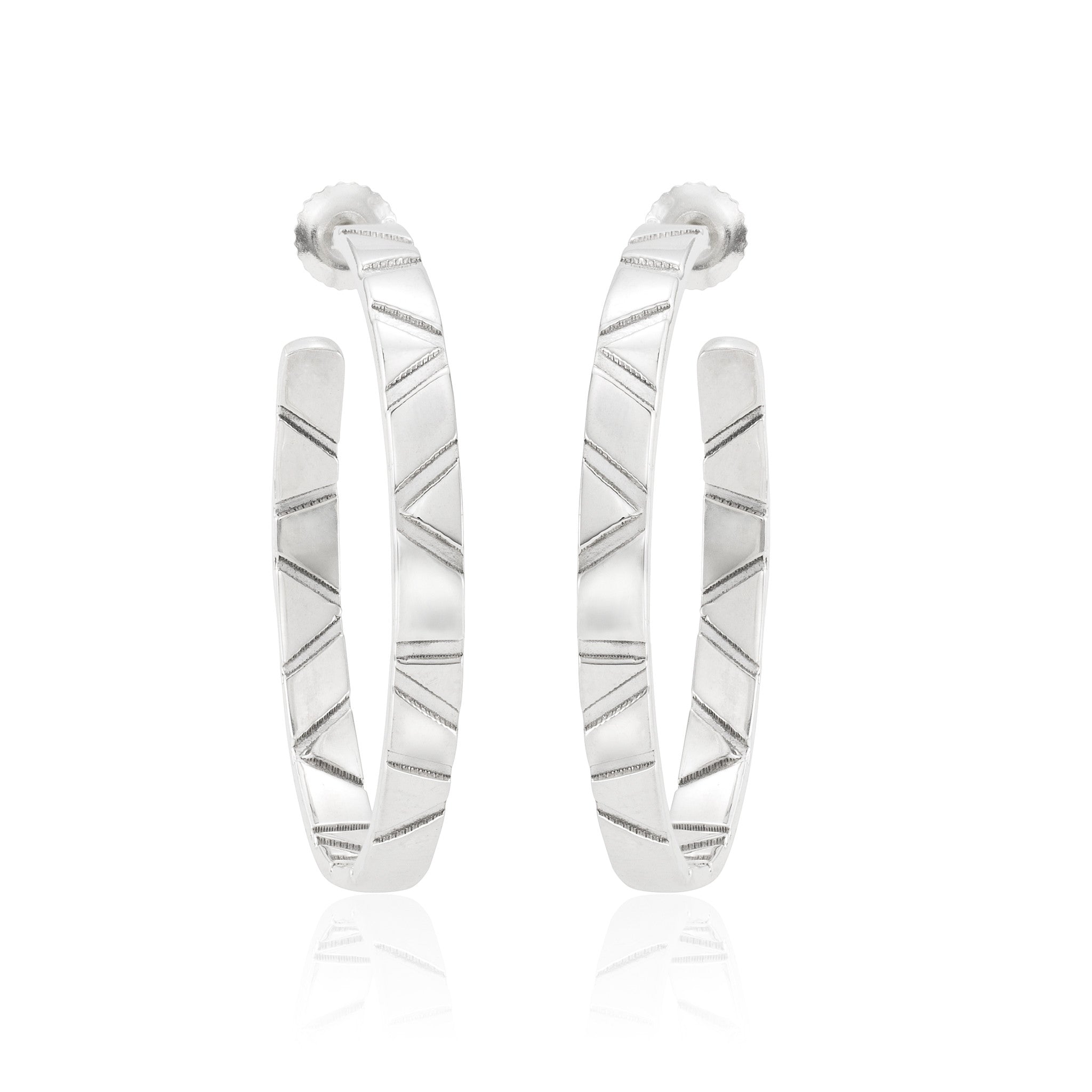 Skinny Hoop Earrings: Shiny