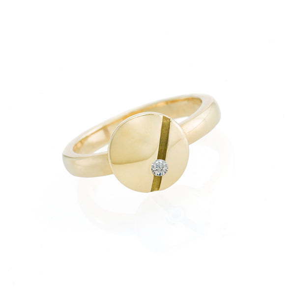 Gold Circle Ring