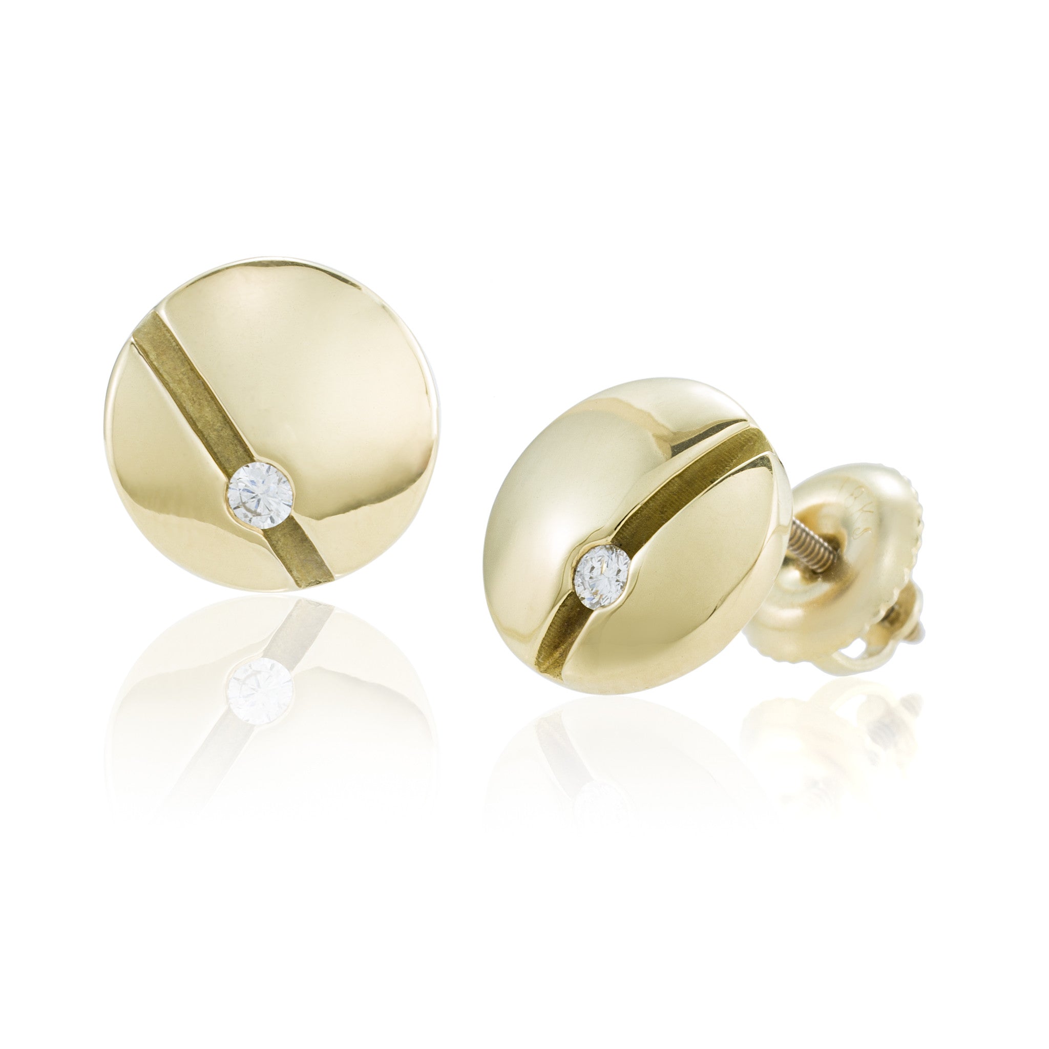 Gold Circle Studs