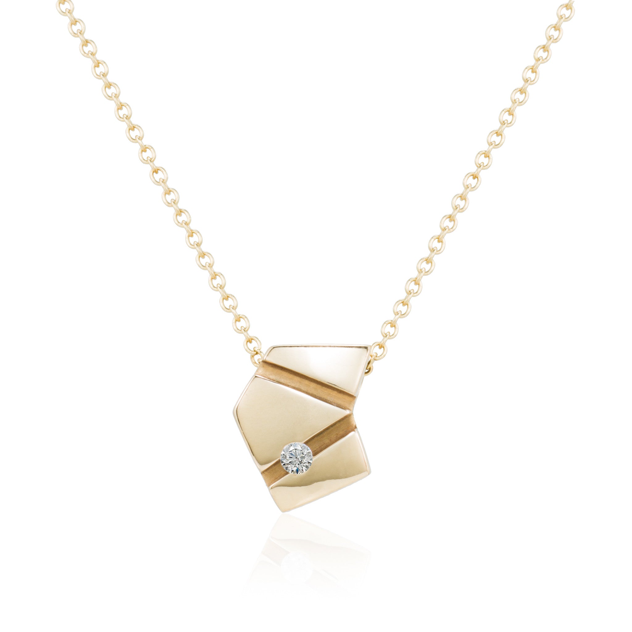 Gold Asymmetrical Necklace