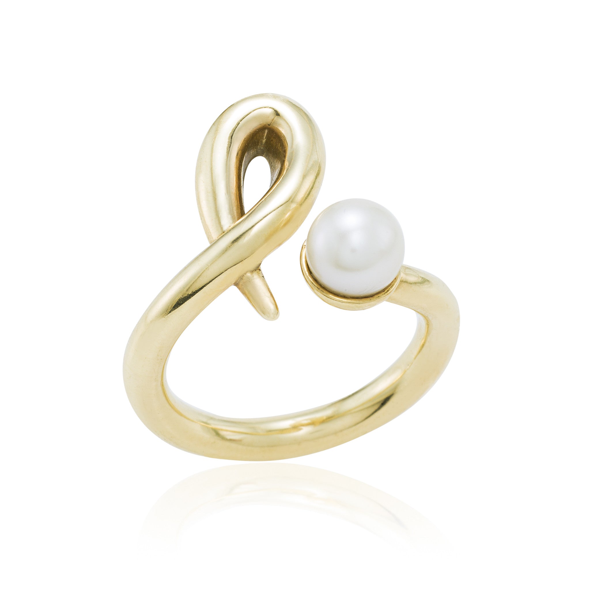 Gold Pearl Ring