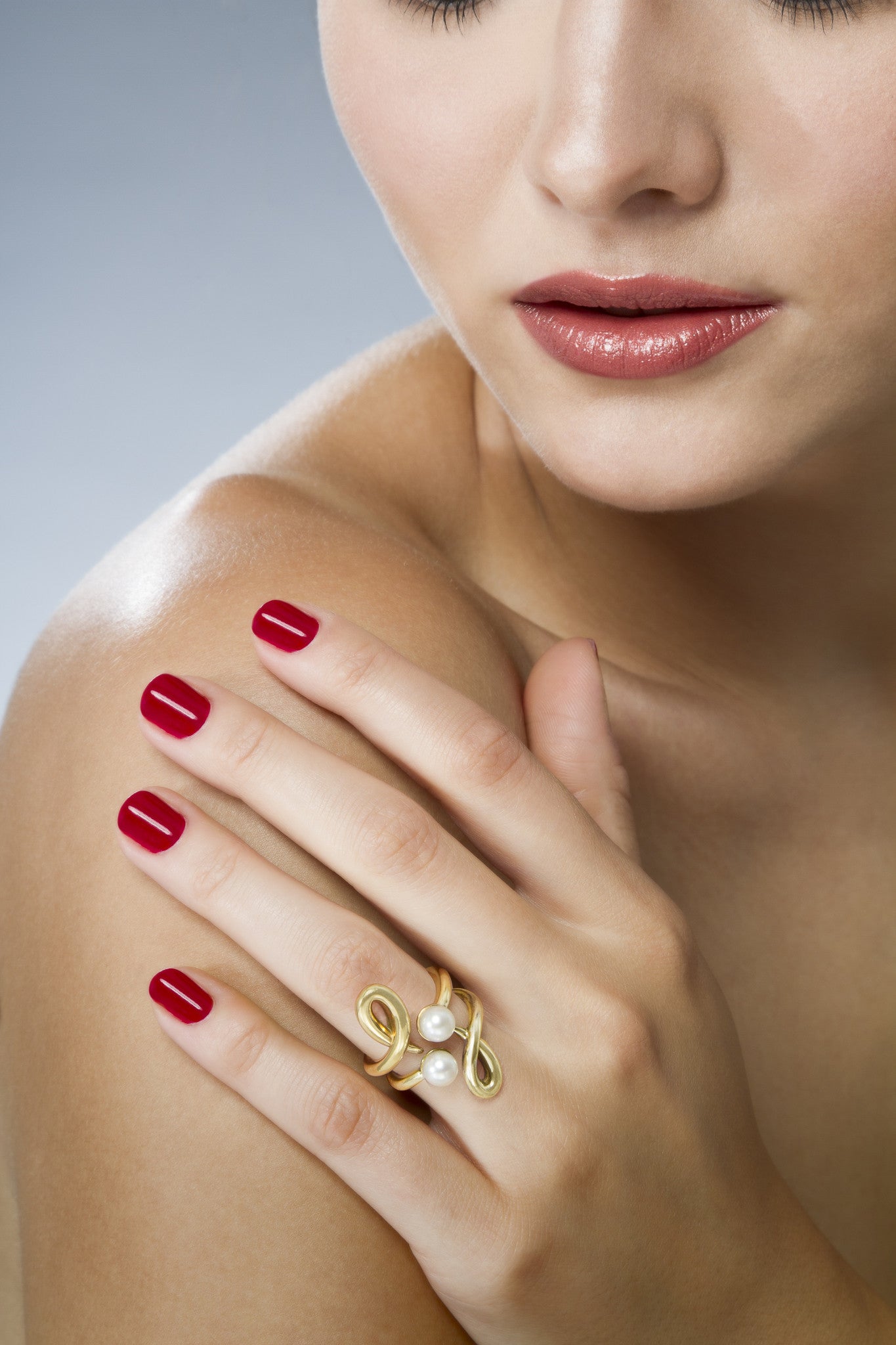 Gold Pearl Ring
