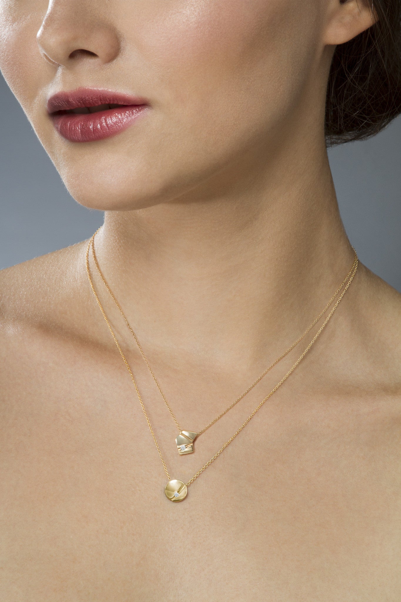 Gold Asymmetrical Necklace